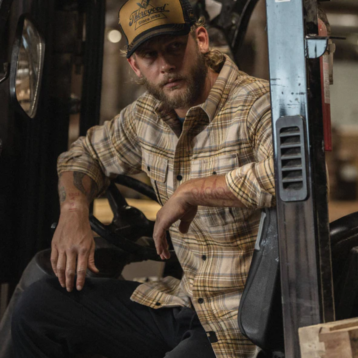 Thorogood Men's Heavyweight Brushed Flannel Button-Down Long Sleeve Work Shirt Work Shirts Thorogood