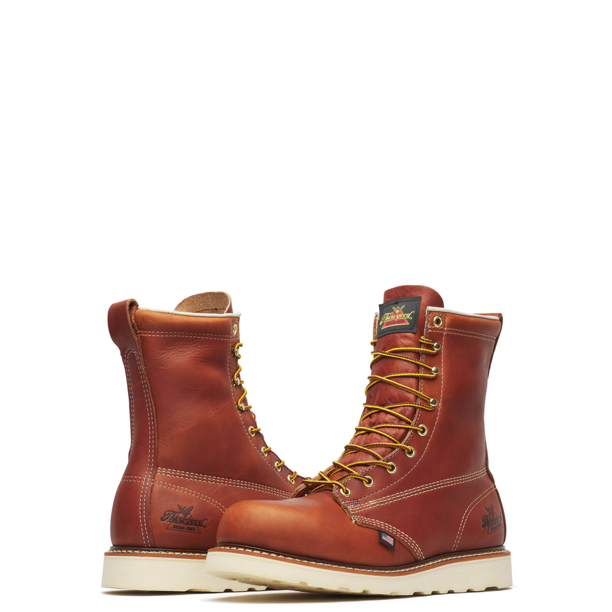 Thorogood Men's American Heritage 8" Steel Toe Wedge Boot Work Boots Thorogood