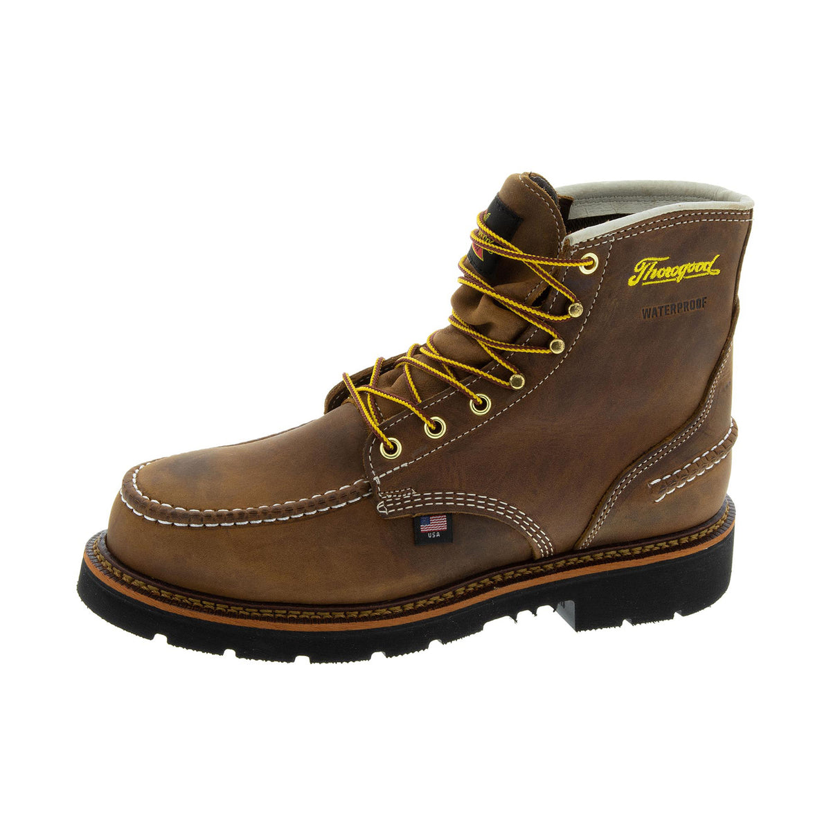 Thorogood Men's 1957 Series 6" Moc Toe MAXWear 90 Steel Toe Work Boots Thorogood