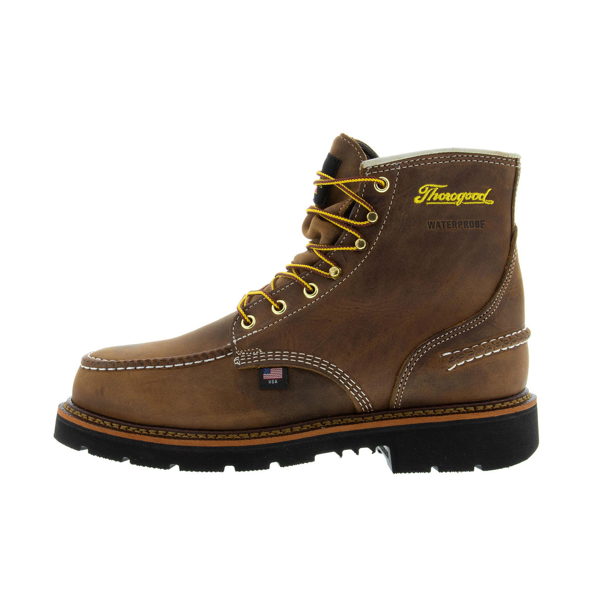 Thorogood Men's 1957 Series 6" Moc Toe MAXWear 90 Steel Toe Work Boots Thorogood