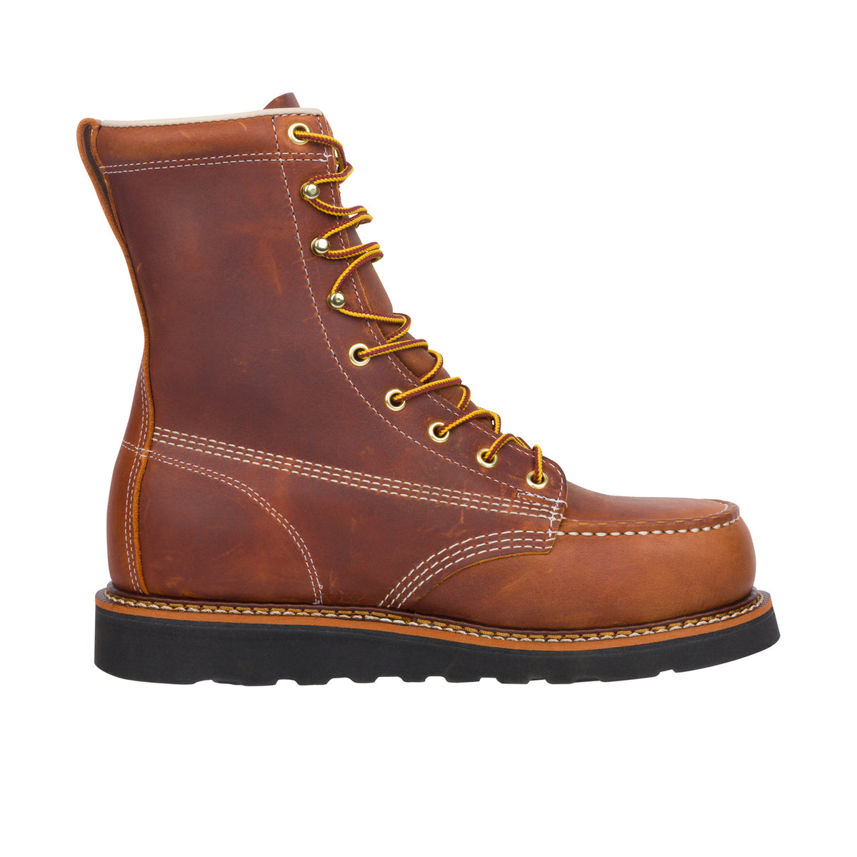 Thorogood Men's American Heritage 8" Steel Toe Work Boot Work Boots Thorogood Tobacco 10 2E