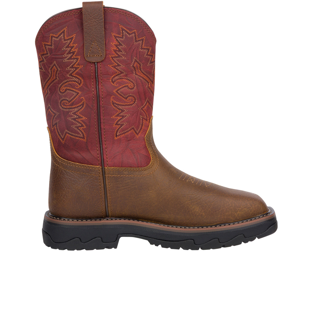 Thorogood Men's Buffalo Ridge Square Toe Comp Toe Work Boots Thorogood Brown Scarlet 10 2E