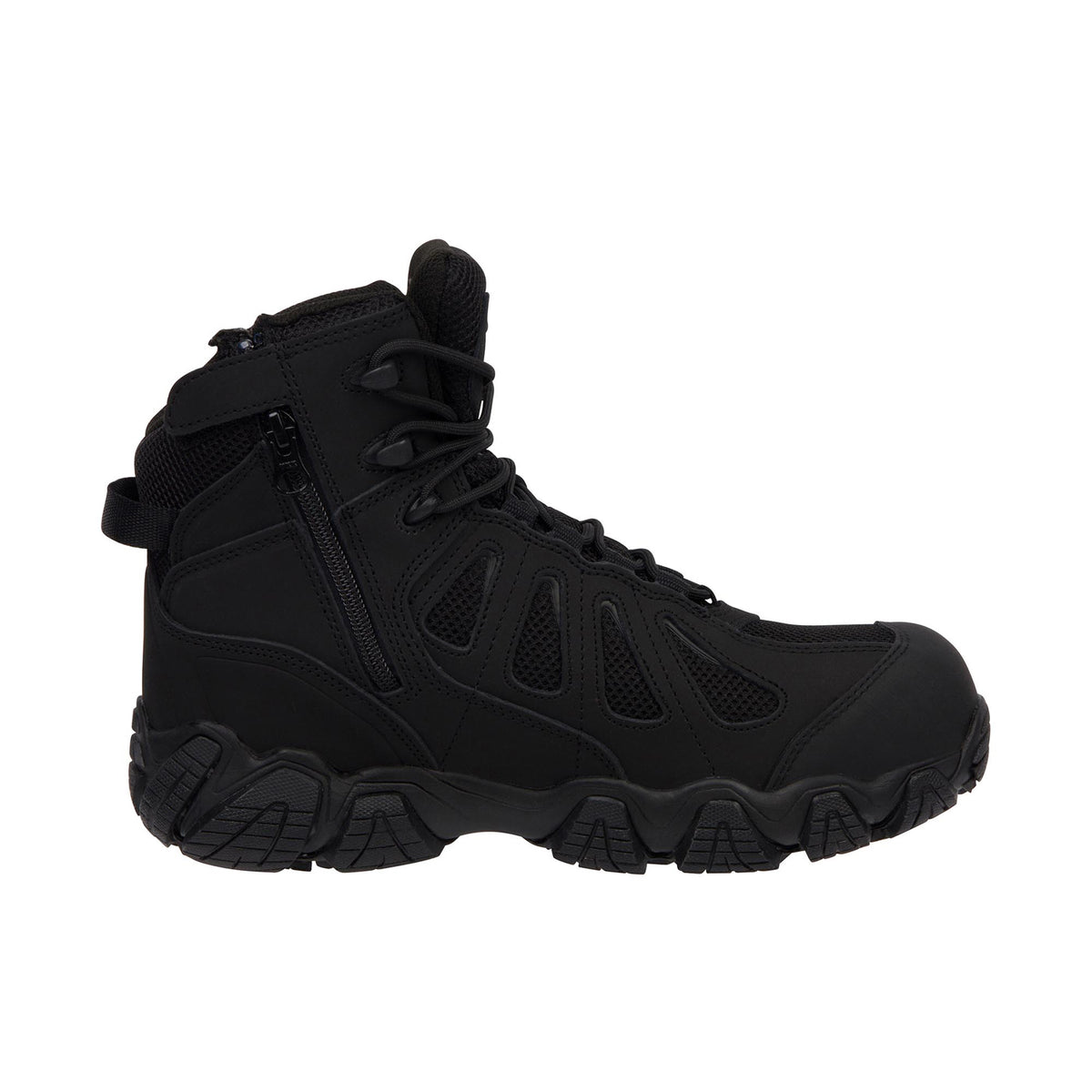 Thorogood Men's Crosstrex Series 6 Inch Side Zip Hiker Comp Toe Boot Work Boots Thorogood Black 10 M