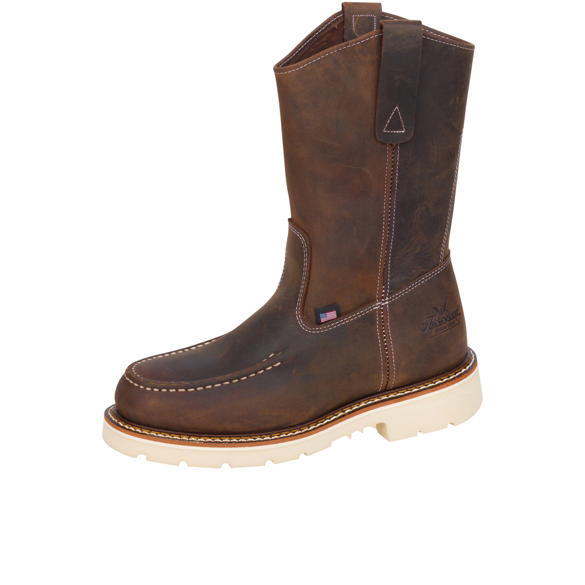 Thorogood Men's American Heritage 11" Moc Toe 90 Wellington Soft Toe Work Boots Thorogood
