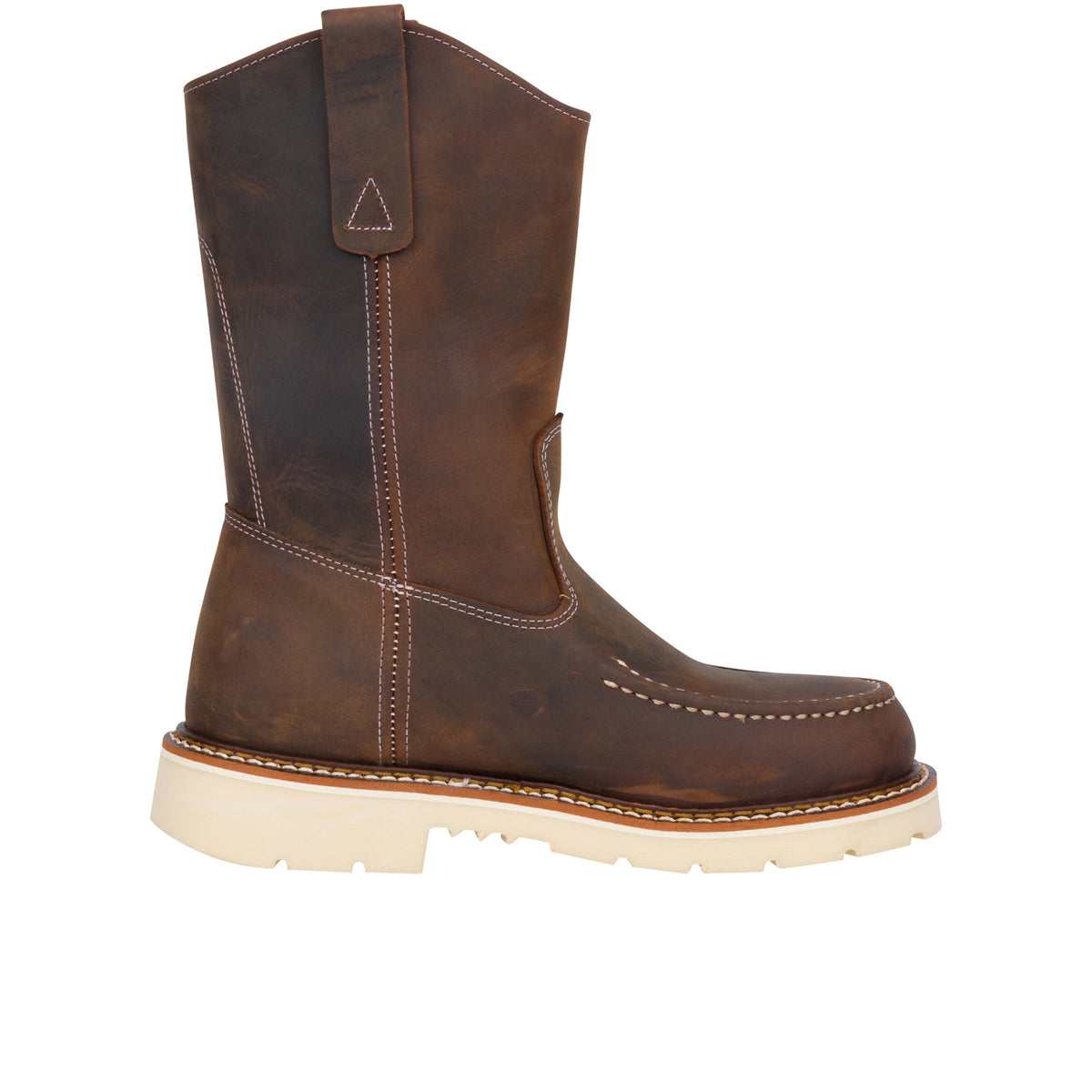 Thorogood Men's American Heritage 11" Moc Toe 90 Wellington Soft Toe Work Boots Thorogood Crazy Horse 10 2E