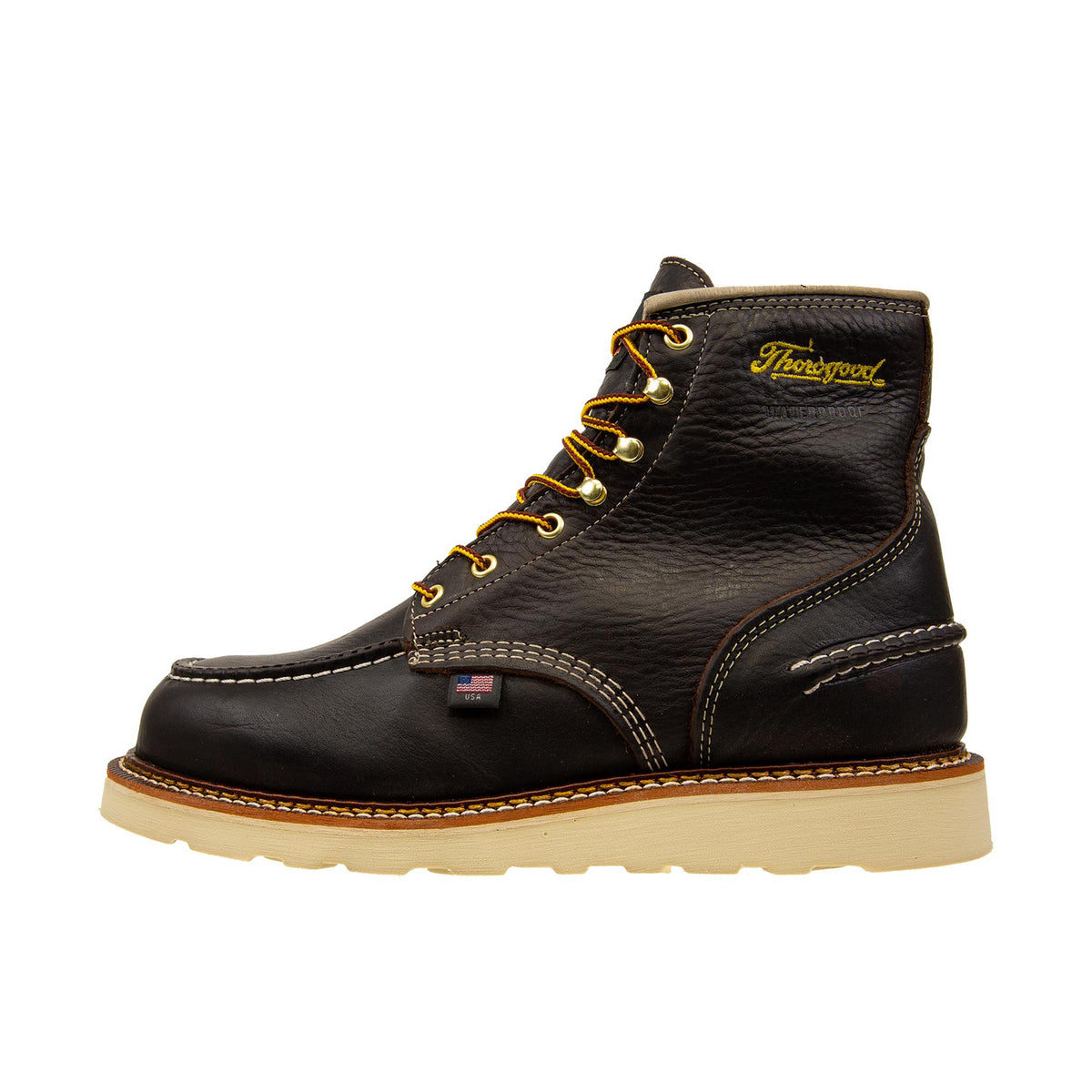Thorogood Men's 1957 Series 6" Moc Toe MAXWear Waterproof Soft Toe Boot Work Boots Thorogood