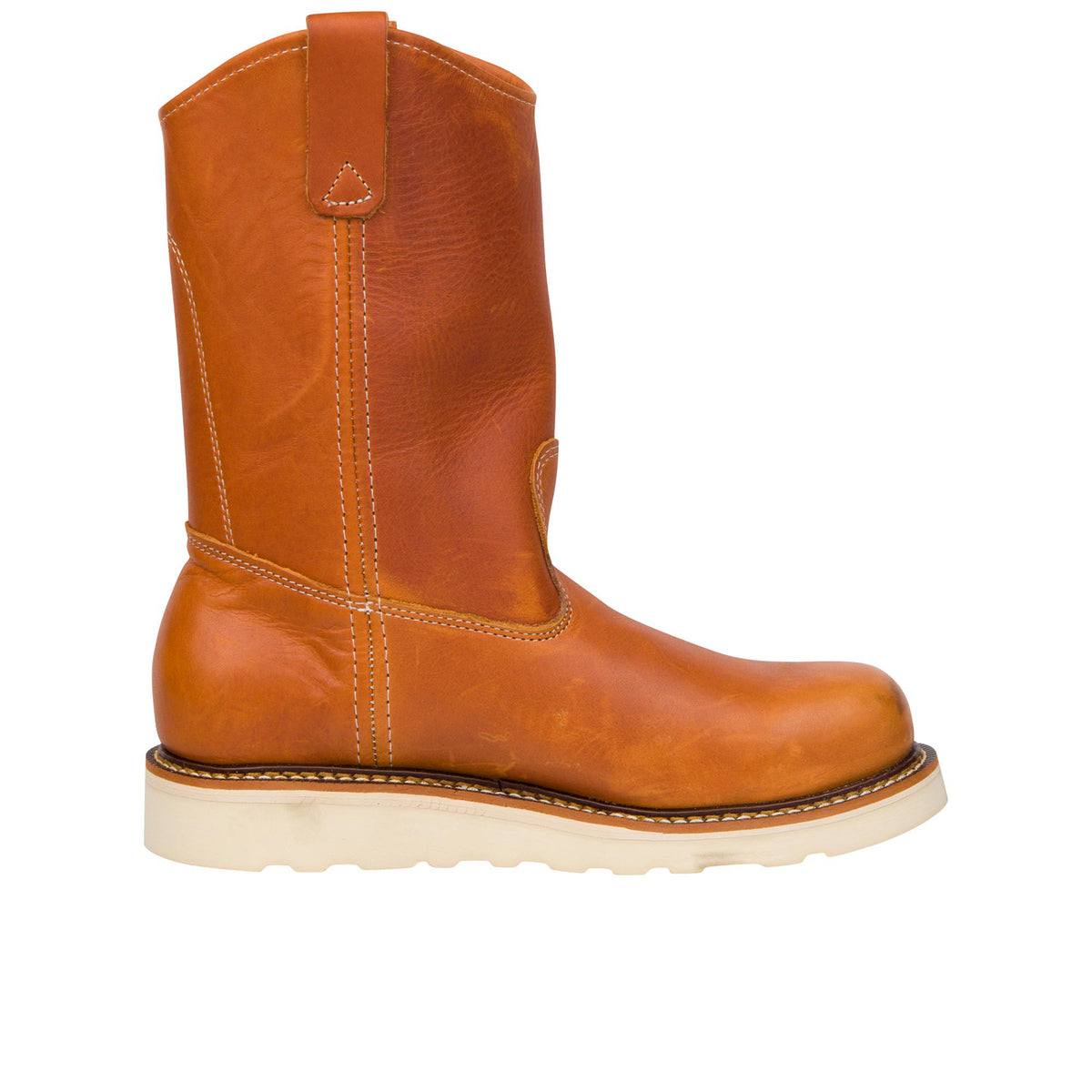 Thorogood Men's American Heritage 11″ MAXWear Wedge™ Soft Toe Pull-on Wellington Work Boots Thorogood Tobacco 10 2E