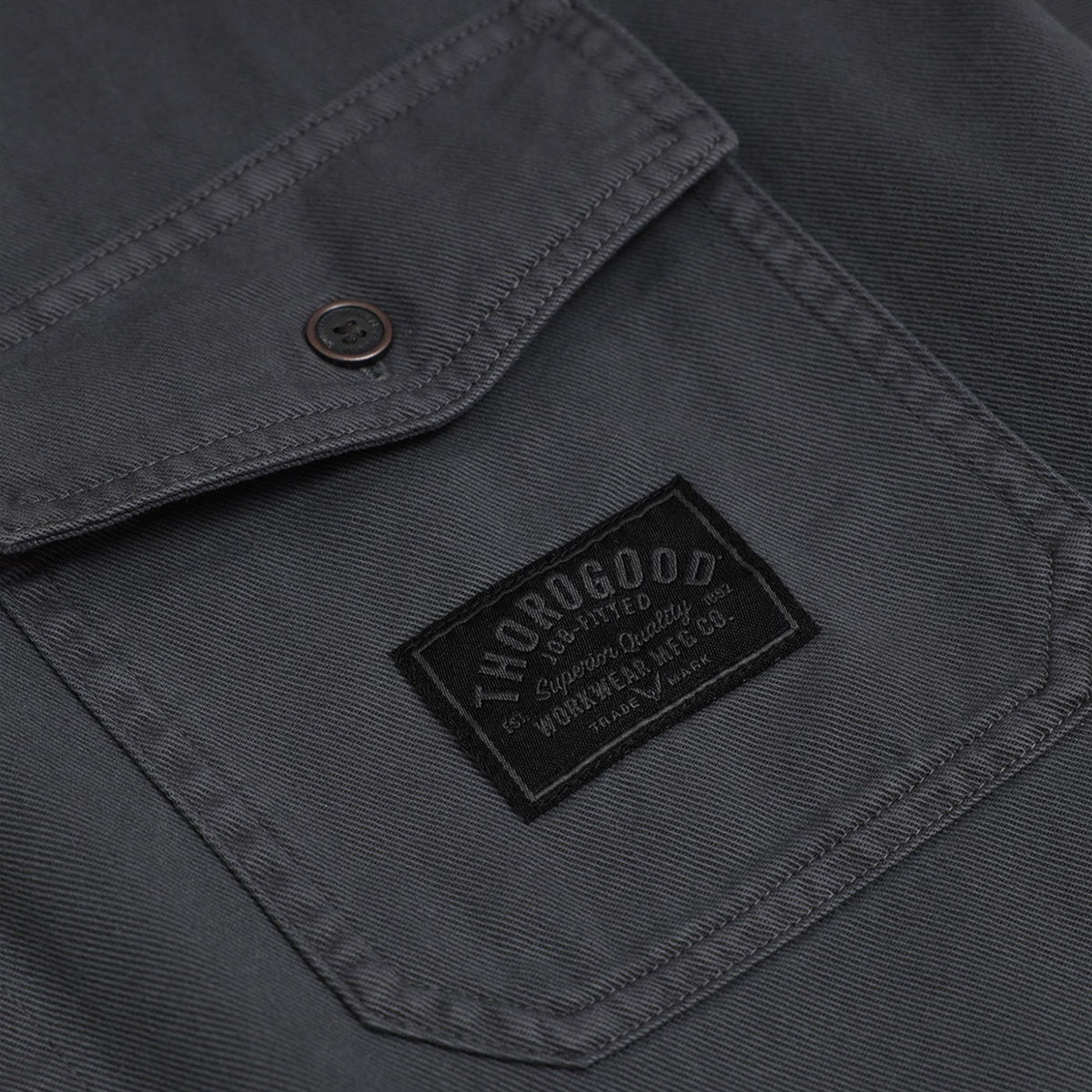 Thorogood Men's Short Sleeve Washed Garage Workwear Shirt Work Shirts Thorogood