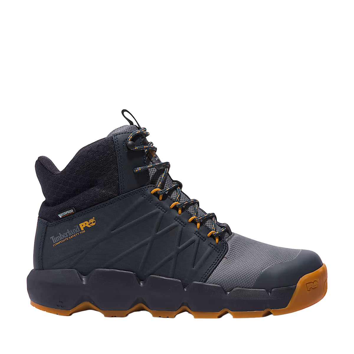 Timberland PRO Men's Morphix 6" Waterproof Comp Toe Work Boot Work Boots Timberland PRO Grey/Navy 10 M