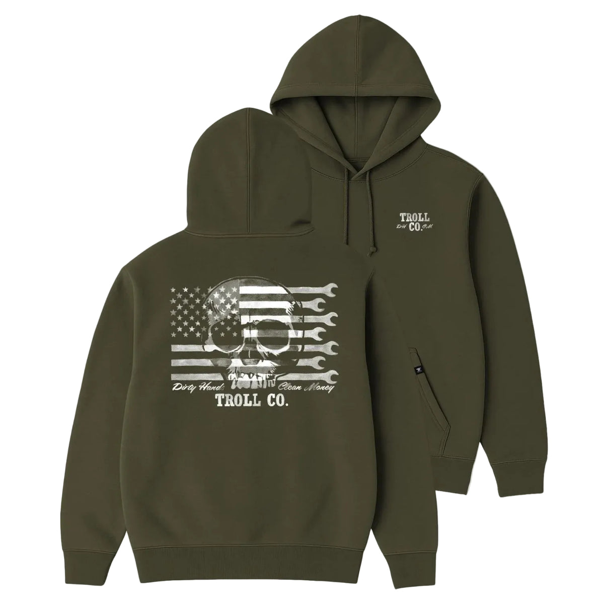 Troll Co. Men's Flagship Skull Hoodie Sweatshirts & Hoodies Troll Co.