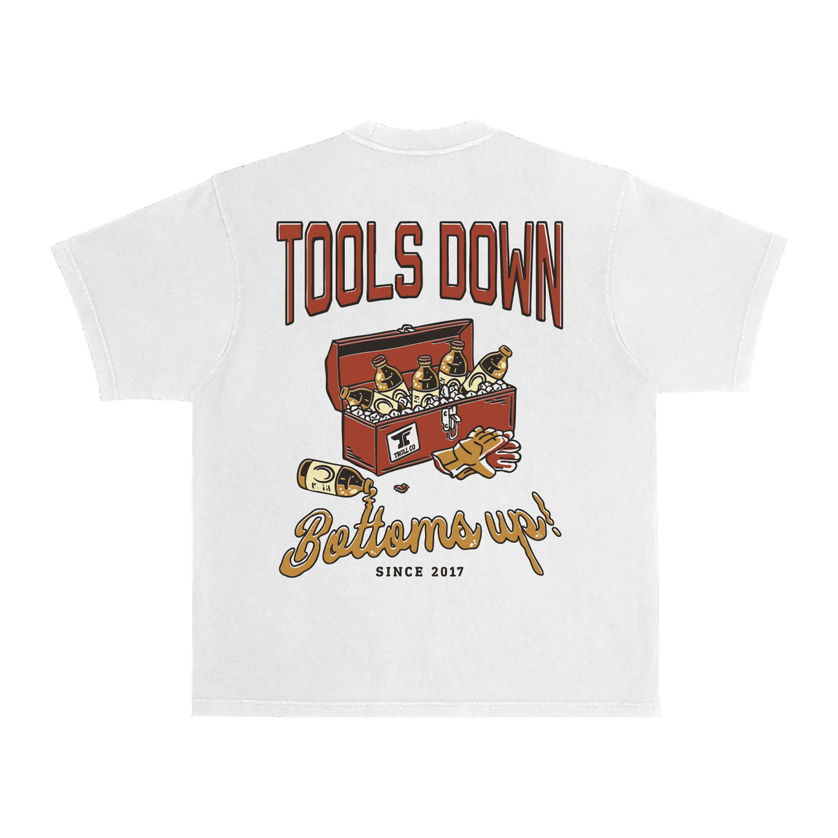Troll Co. Men's Tools Down Heavyweight Pigment Dye T-Shirt T-Shirts Troll Co.