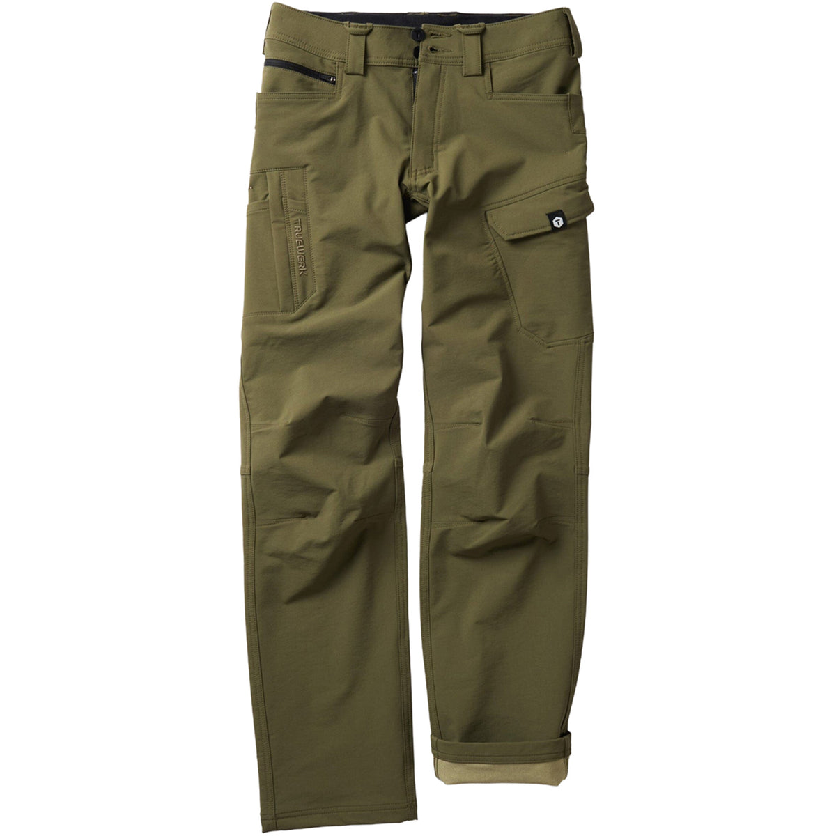 TRUEWERK Men's T2 Werkpant Water Resistant Stretch 8-Pocket Work Pant Pants TRUEWERK Olive 28 30 Inseam