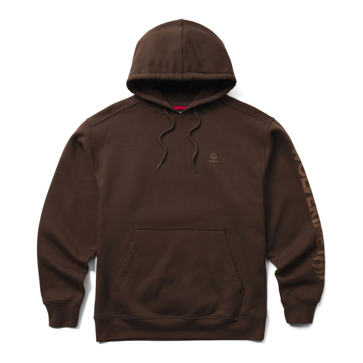 Wolverine Men's Midweight Logo Graphic Sleeve Hoodie Sweatshirts & Hoodies Wolverine Java 2XL Reg