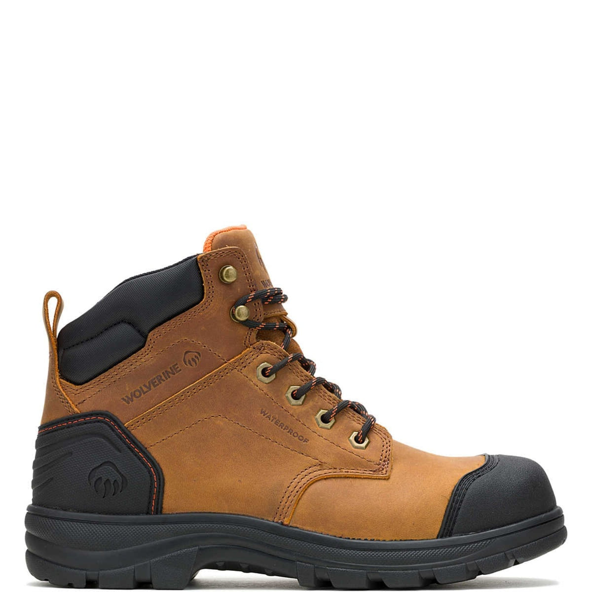 Wolverine Men's Carlsbad Cap Waterproof 6" Steel Toe TPU Cap Boot Work Boots Wolverine Tan 10 M