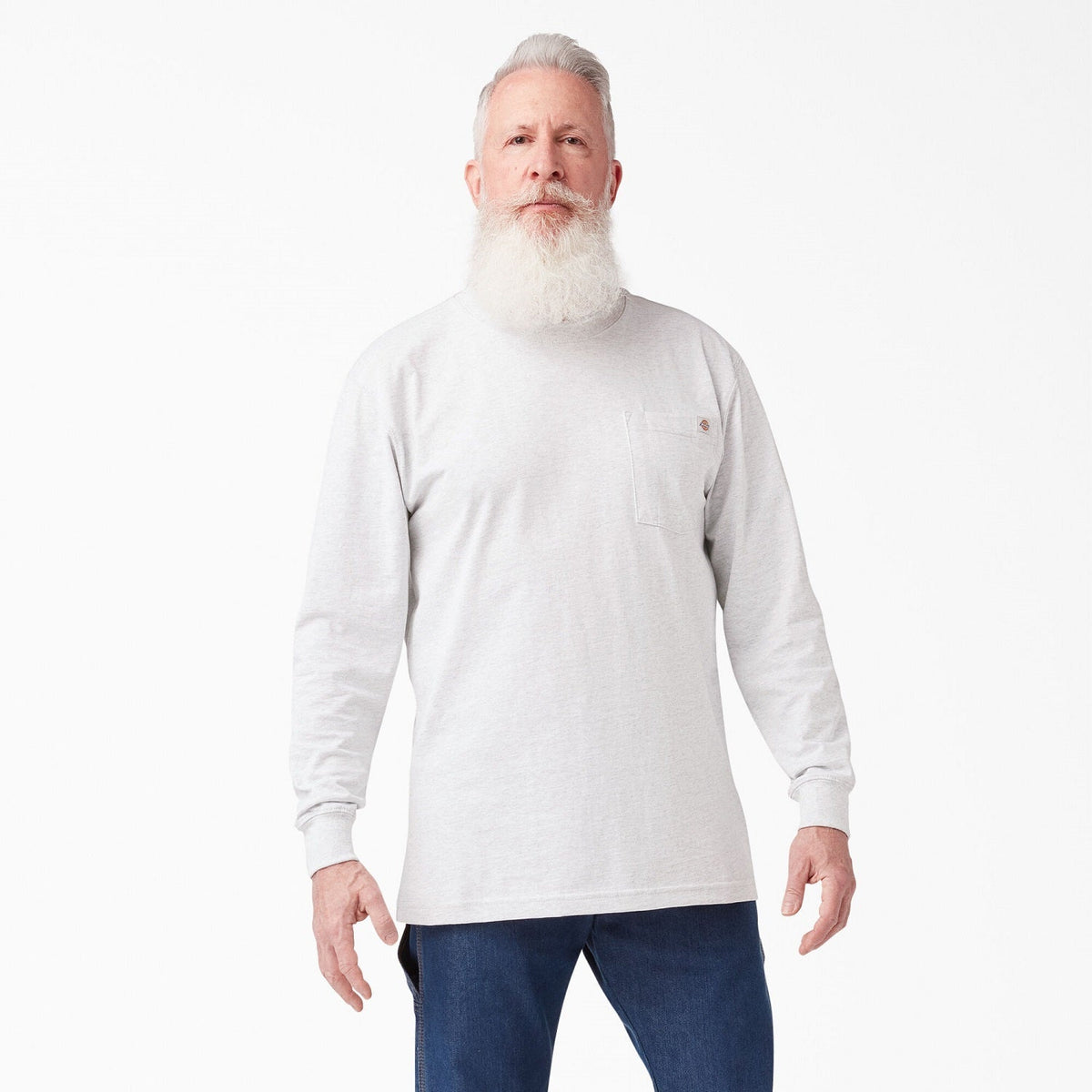 Dickies Men's Heavyweight Long Sleeve Crew Neck T-Shirt - Work World - Workwear, Work Boots, Safety Gear