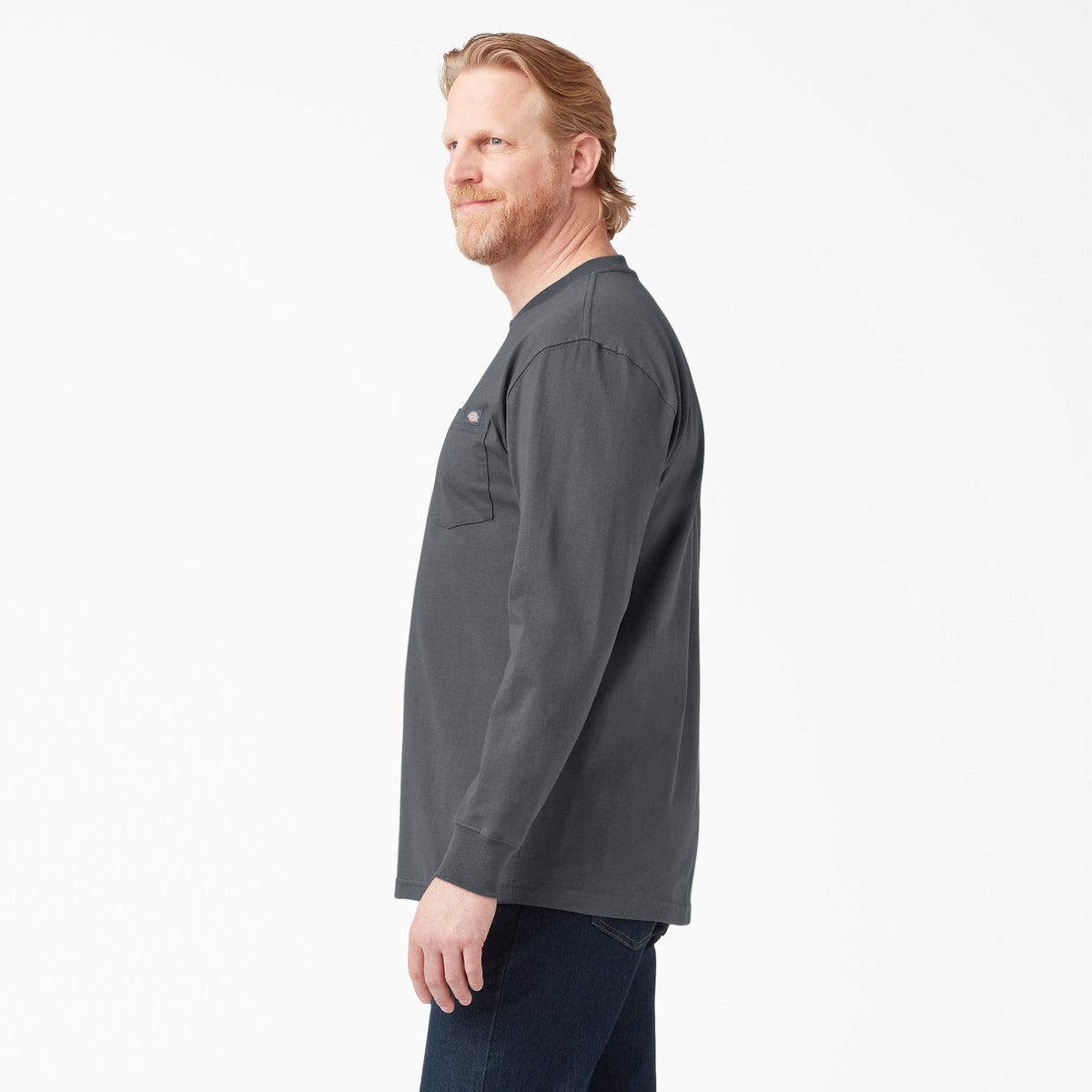Dickies Men's Heavyweight Long Sleeve Crew Neck T-Shirt Long Sleeve T-Shirts Dickies