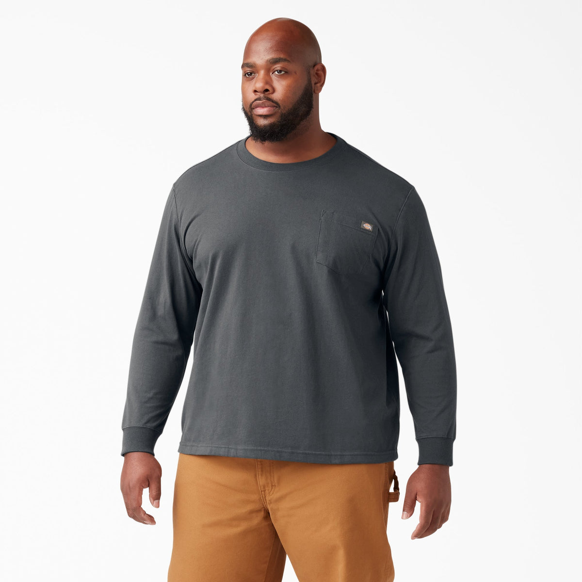 Dickies Men's Heavyweight Long Sleeve Crew Neck T-Shirt Long Sleeve T-Shirts Dickies