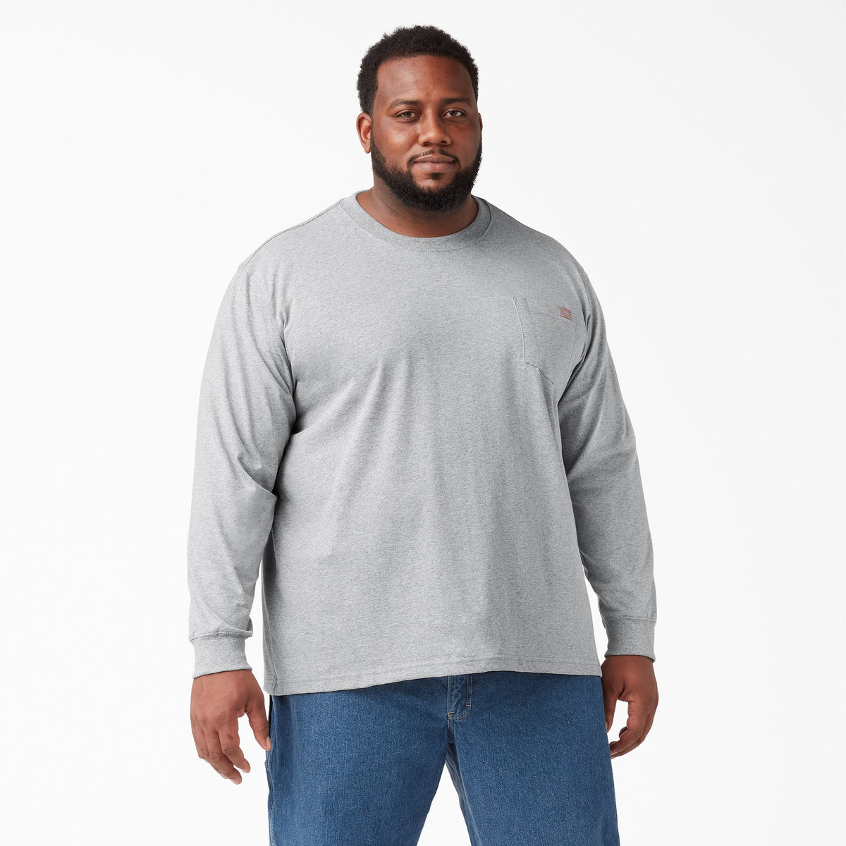 Dickies Men's Heavyweight Long Sleeve Crew Neck T-Shirt Long Sleeve T-Shirts Dickies