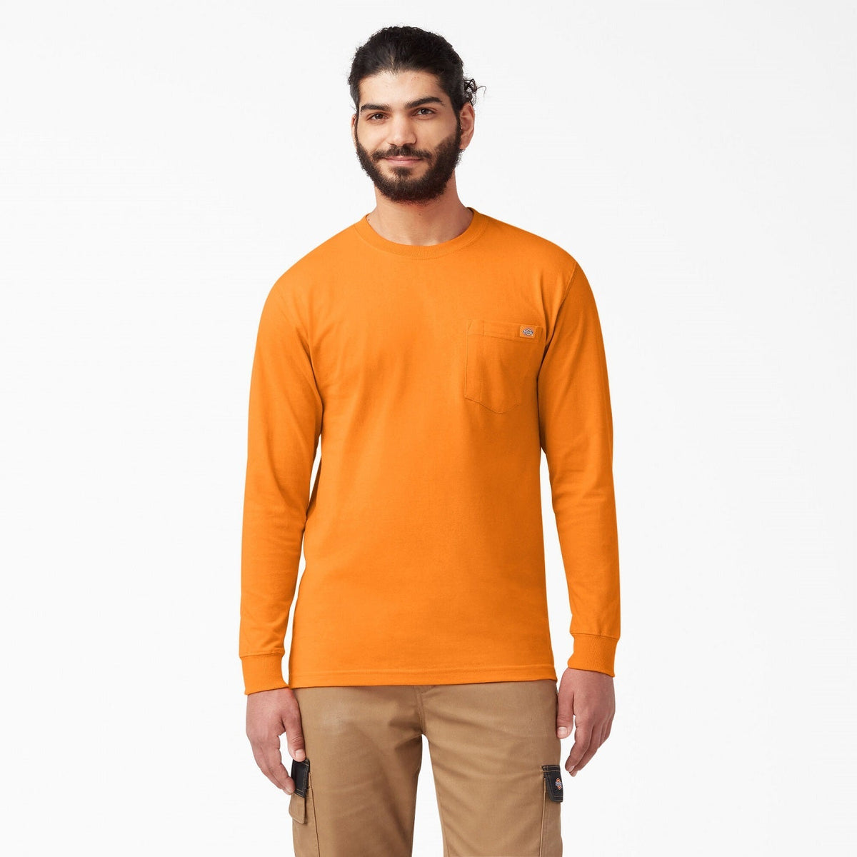 Dickies Men's Heavyweight Long Sleeve Crew Neck T-Shirt - Work World - Workwear, Work Boots, Safety Gear