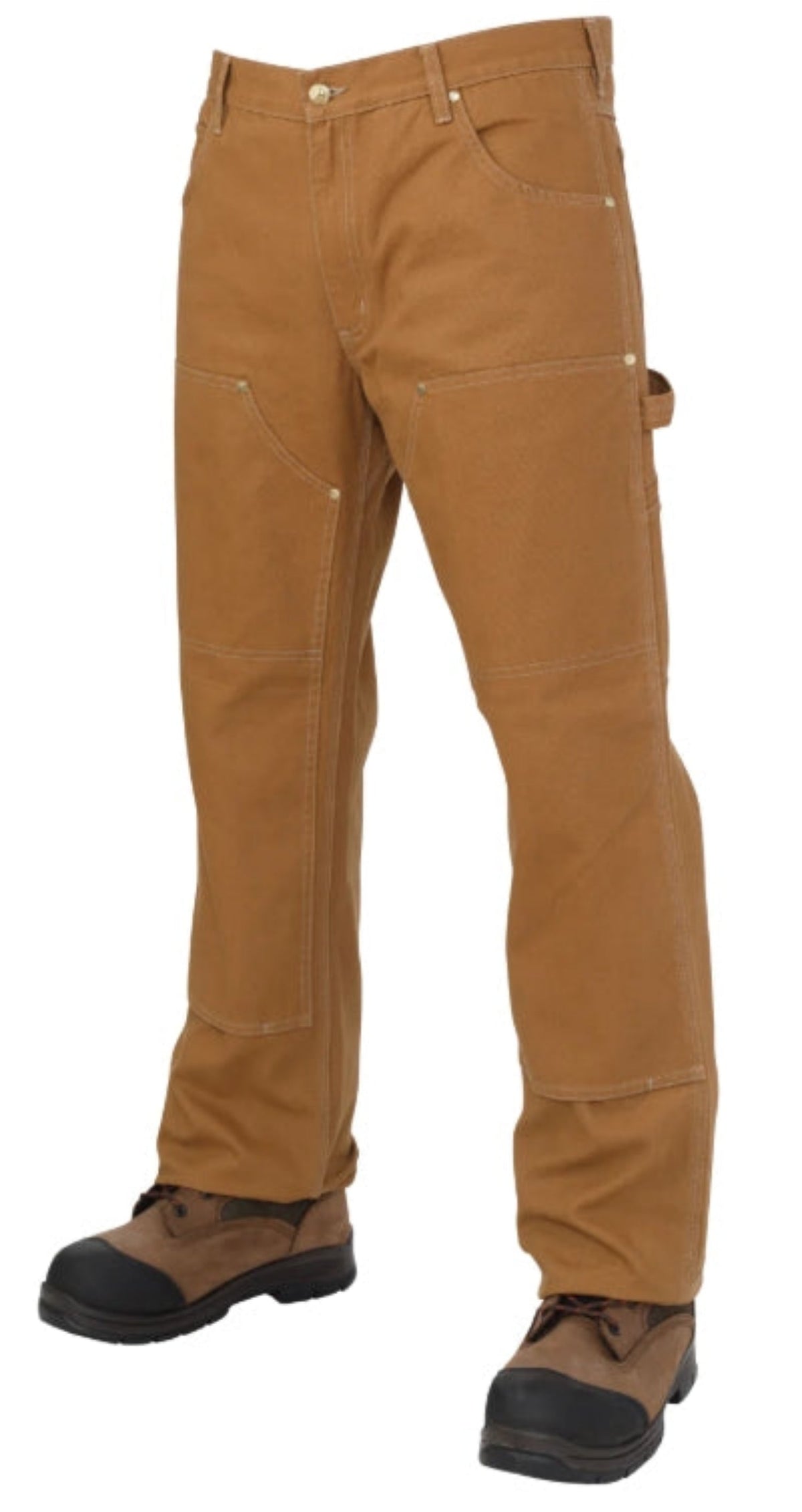 Tough Duck Men's Double Front Work Pant Pants Tough Duck Brown 30 30 Inseam