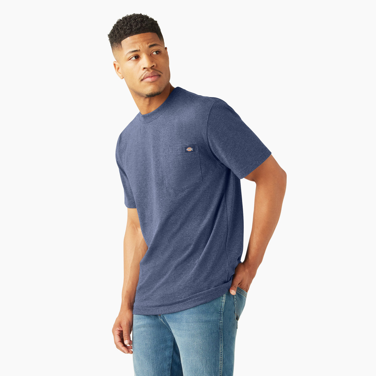 Dickies Men's Heavyweight Heathered Short Sleeve Pocket T-Shirt T-Shirts Dickies