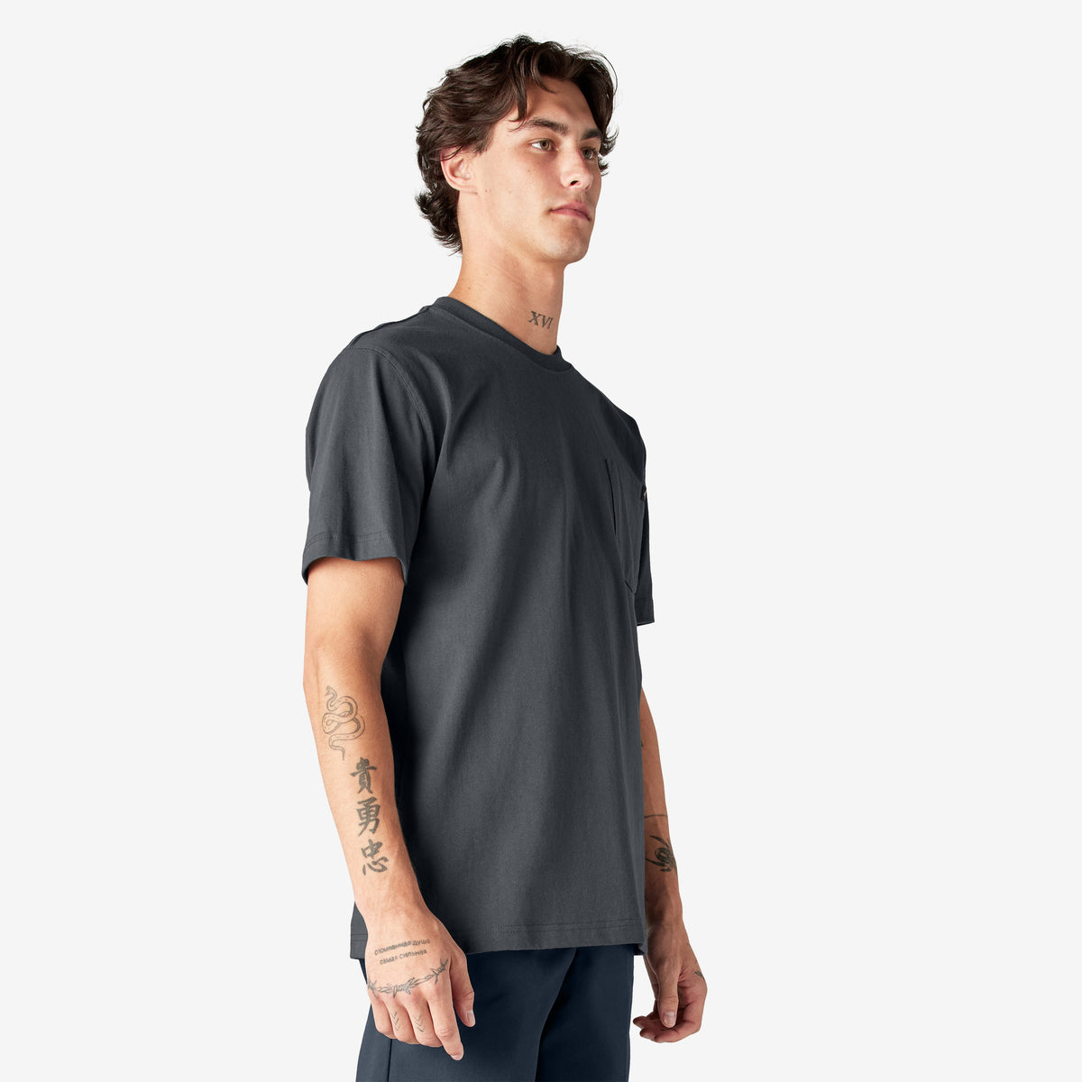 Dickies Men's Heavyweight Short Sleeve Pocket T-Shirt T-Shirts Dickies Charcoal 2XL Reg