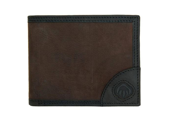 Wolverine I-90 DuraShocks® Bifold RFID Leather Wallet Wallets Wolverine Black/Brown OS