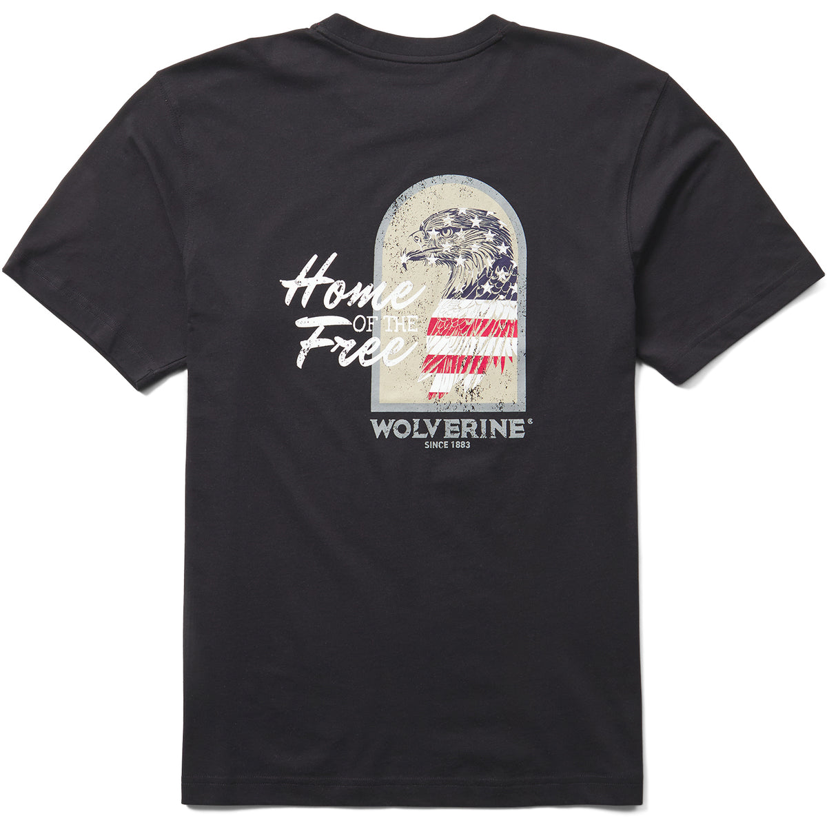 Wolverine Men's Classic Short Sleeve Graphic Tee T-Shirts Wolverine Black 2XL Reg
