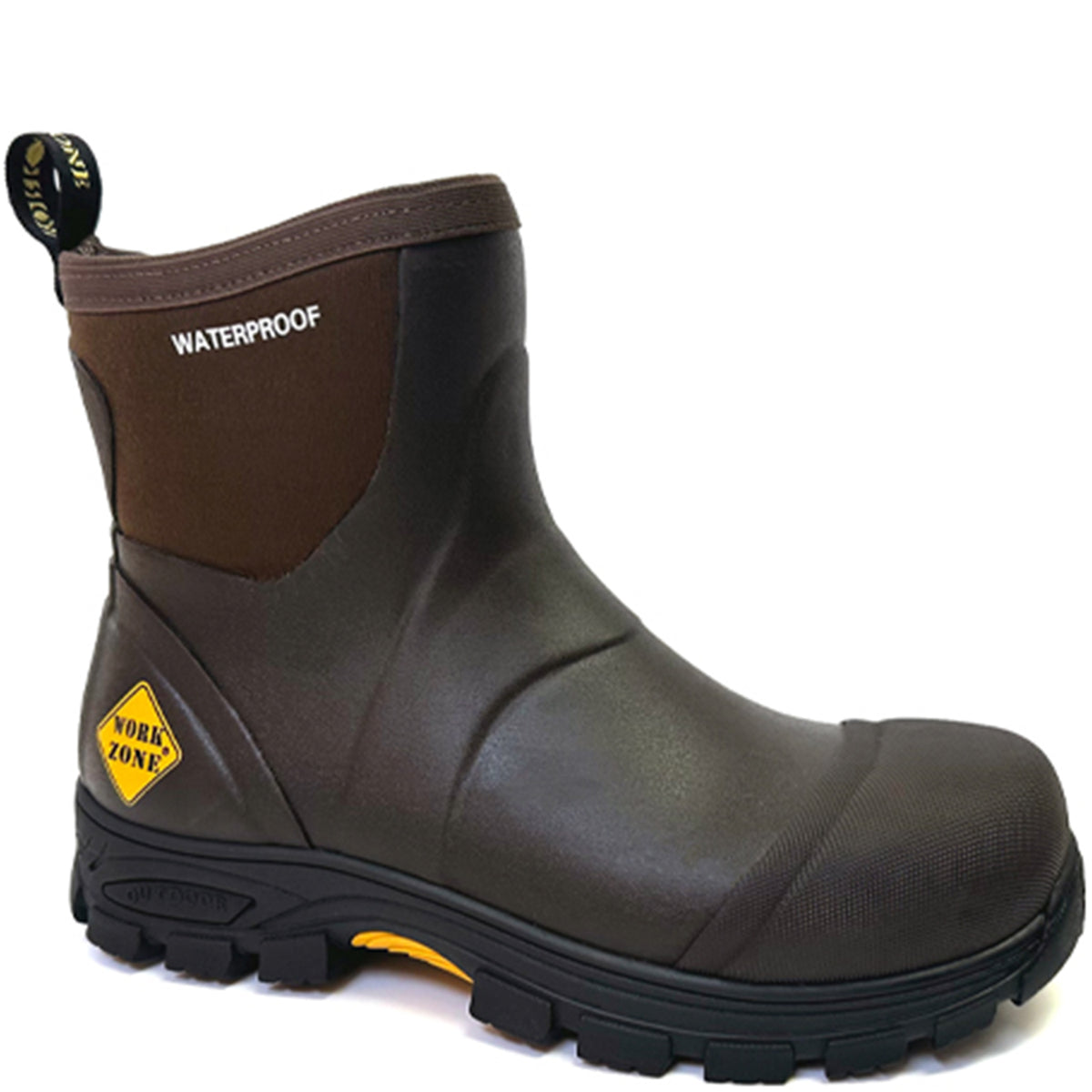 Work Zone Men's 6" Waterproof Flex Sole Soft Toe Work Boot Work Boots Work Zone Brown 10 M
