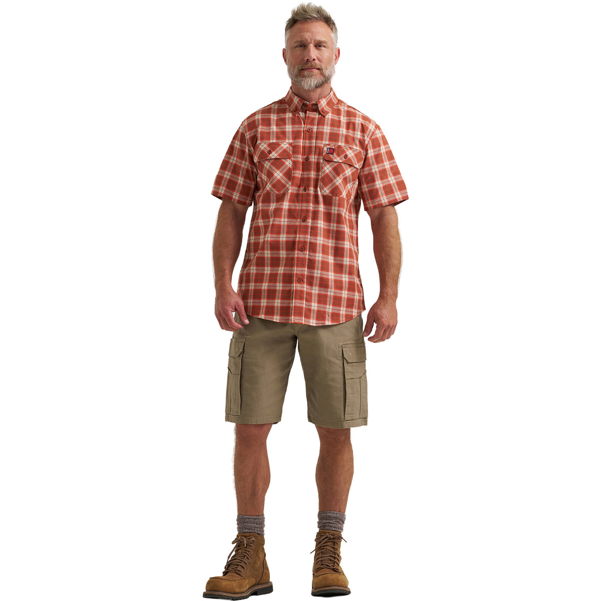 Wrangler Men's RIGGS Workwear® Foreman Plaid Work Shirt Work Shirts Wrangler RIGGS