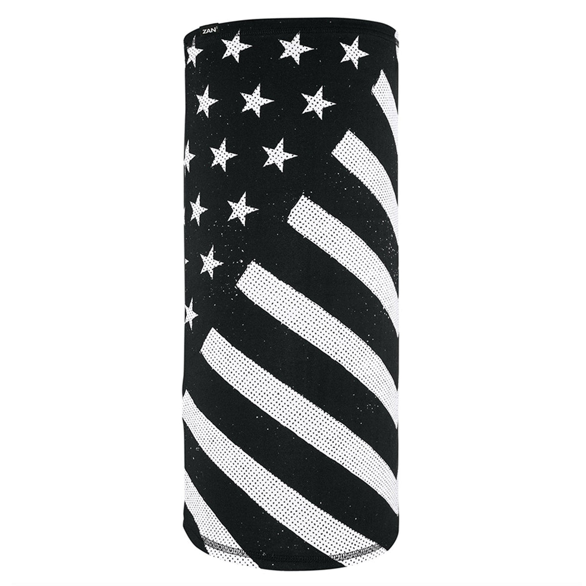 ZAN Headgear Motley Tube® Sportflex® UPF50+_Black/White Flag Gaiters & Masks Zan Headgear Flag OS