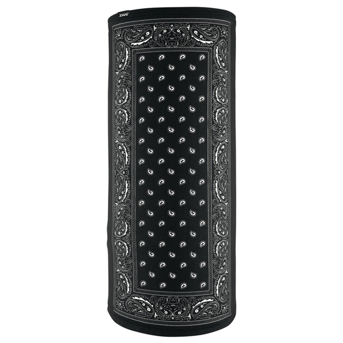 ZAN Headgear Sportflex® UPF50+ Midweight Polyester Motley Tube Gaiters & Masks Zan Headgear Black Paisley OS