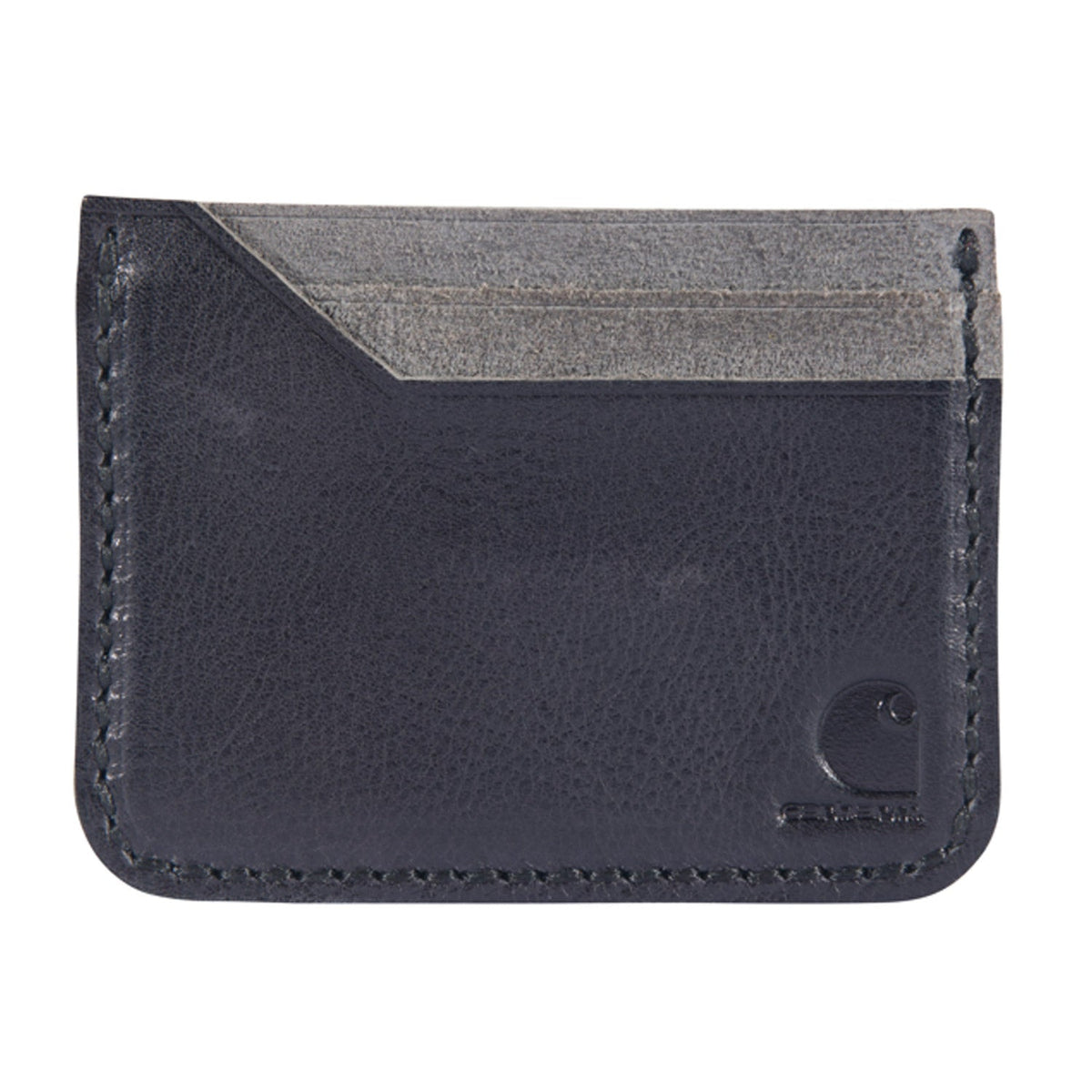 Carhartt Men's Patina Leather Front Pocket Logo Wallet Wallets Carhartt Black OS