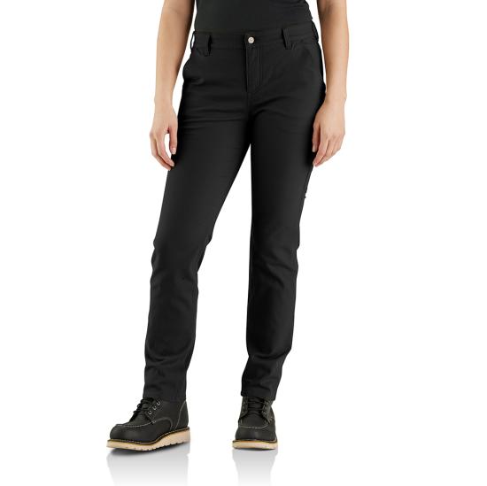 Carhartt Women's Rugged Flex® Relaxed Fit Canvas Work Pant Pants Carhartt Black 0 Reg