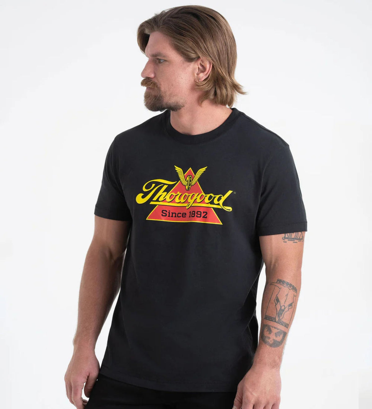 Thorogood Men's Classic Logo Graphic Short Sleeve T-Shirt T-Shirts Thorogood Black 2XL Reg