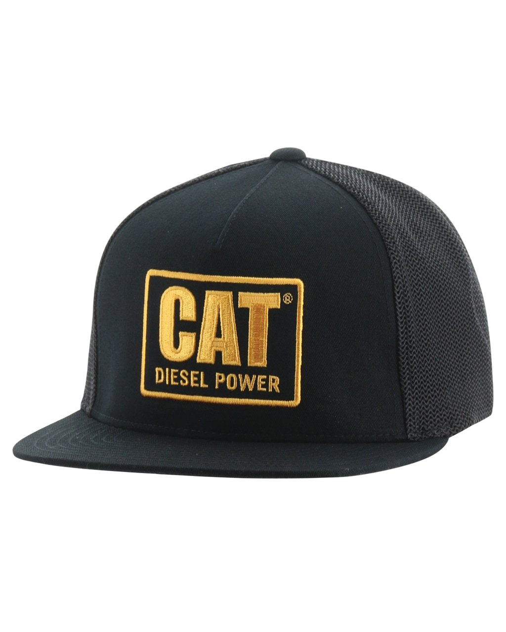 CAT Men's Diesel Power Flat Bill Cap Hats & Caps CAT Black OS