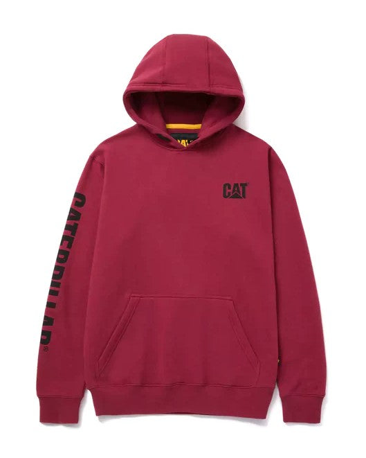 CAT Men's Banner Logo Hooded Sweatshirt Sweatshirts & Hoodies CAT Brick 2XL Reg