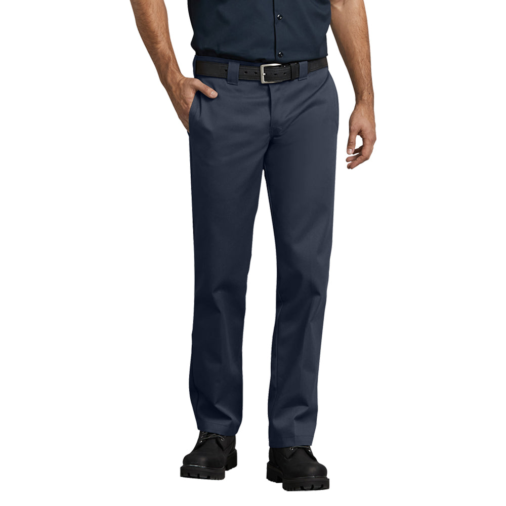 Dickies Men's Slim Fit Straight Leg Work Pant Pants Dickies Dark Navy 28 30 Inseam