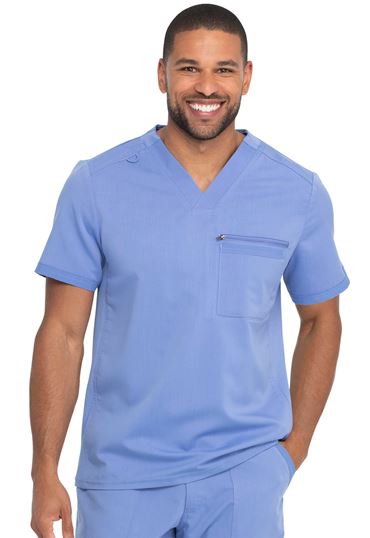Dickies Men's Tuckable V-Neck Scrub Top Scrubs Dickies Ciel 2XL Reg