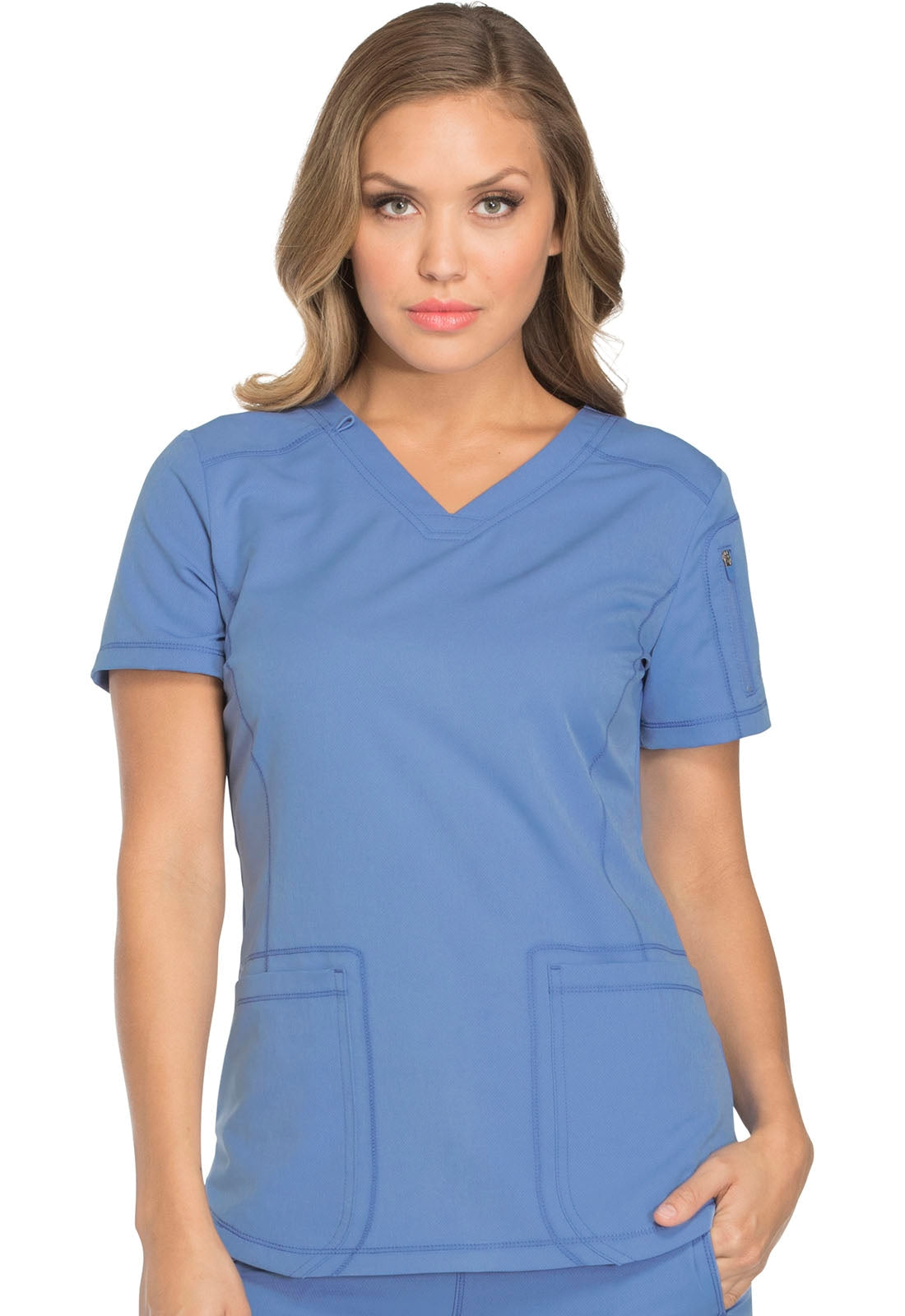 Dickies Women's Dynamix V-Neck Scrub Top Scrubs Dickies Ciel 2XL Reg