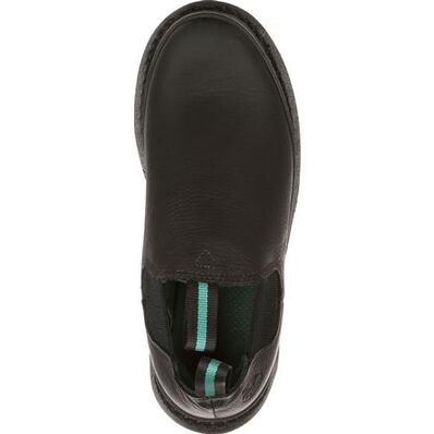 Georgia Giant Women's 4" Pull-On Soft Toe Romeo Work Shoe Slip-On Shoes & Clogs Georgia Boot