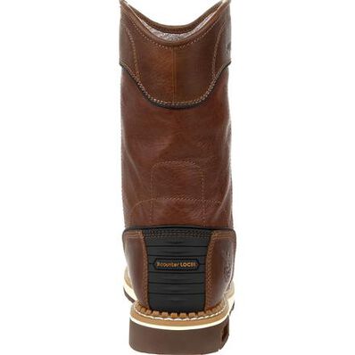 Georgia Boot Men's AMP Waterproof EH 10" Wedge Sole Soft Toe Wellington Boot Western Boots Georgia Boot