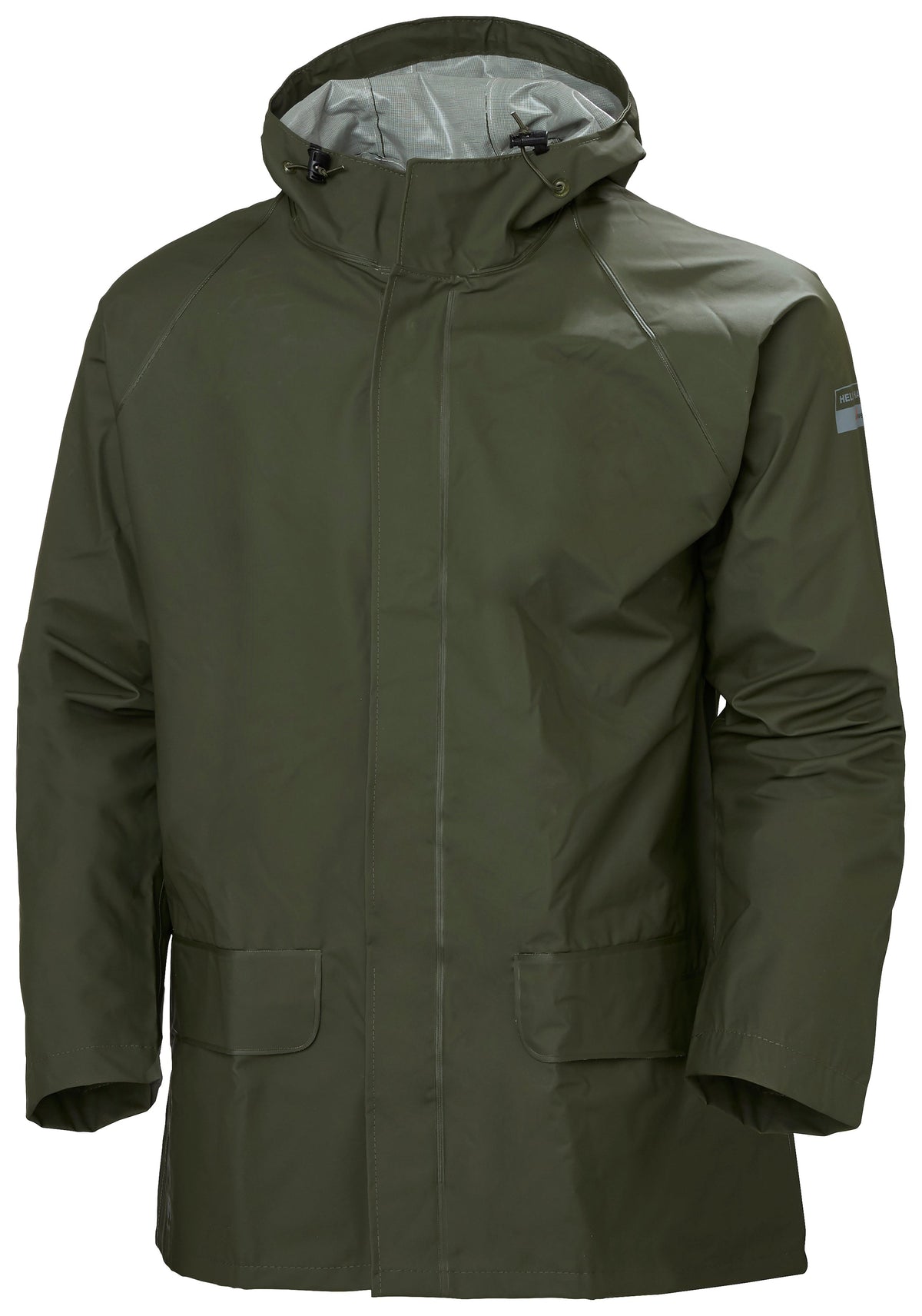 Helly Hansen Men's Mandal Waterproof Hooded Jacket Rainwear Helly Hansen Army Green 2XL Reg
