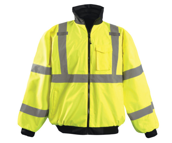 OccuNomix Men's Value Class 3 Bomber Jacket Jackets & Coats OccuNomix Yellow 2XL Reg