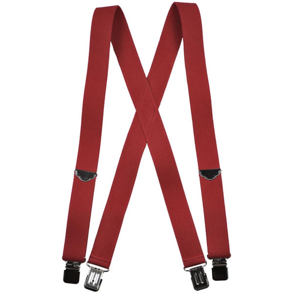 Welch 1.5" GC X-Back Suspender Belts & Suspenders Welch Red 46 Inch 1.5 Inch