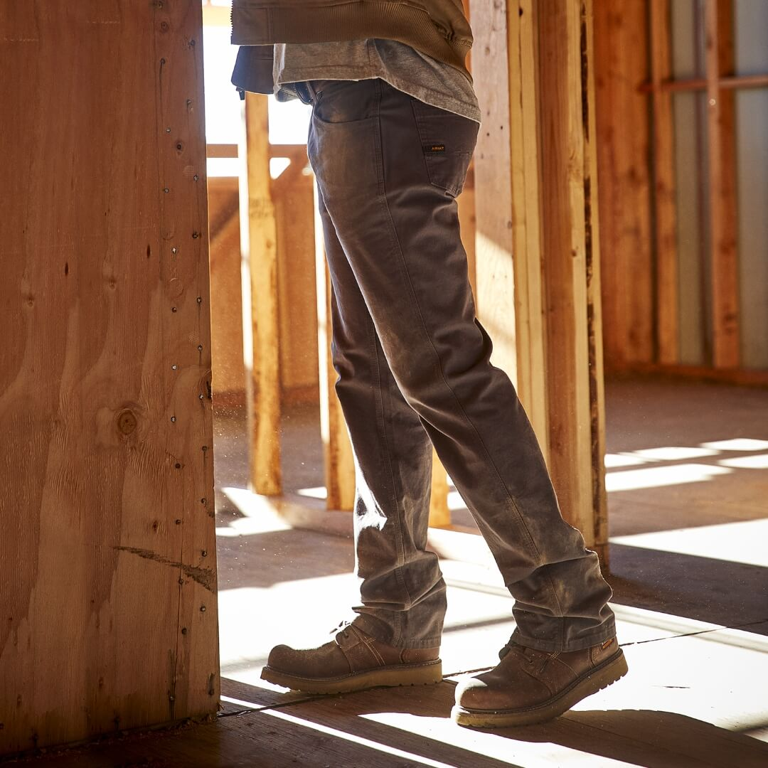 Ariat Men&#39;s Rebar M4 DuraStretch Made Tough Double Front Straight Leg Pant - Work World - Workwear, Work Boots, Safety Gear