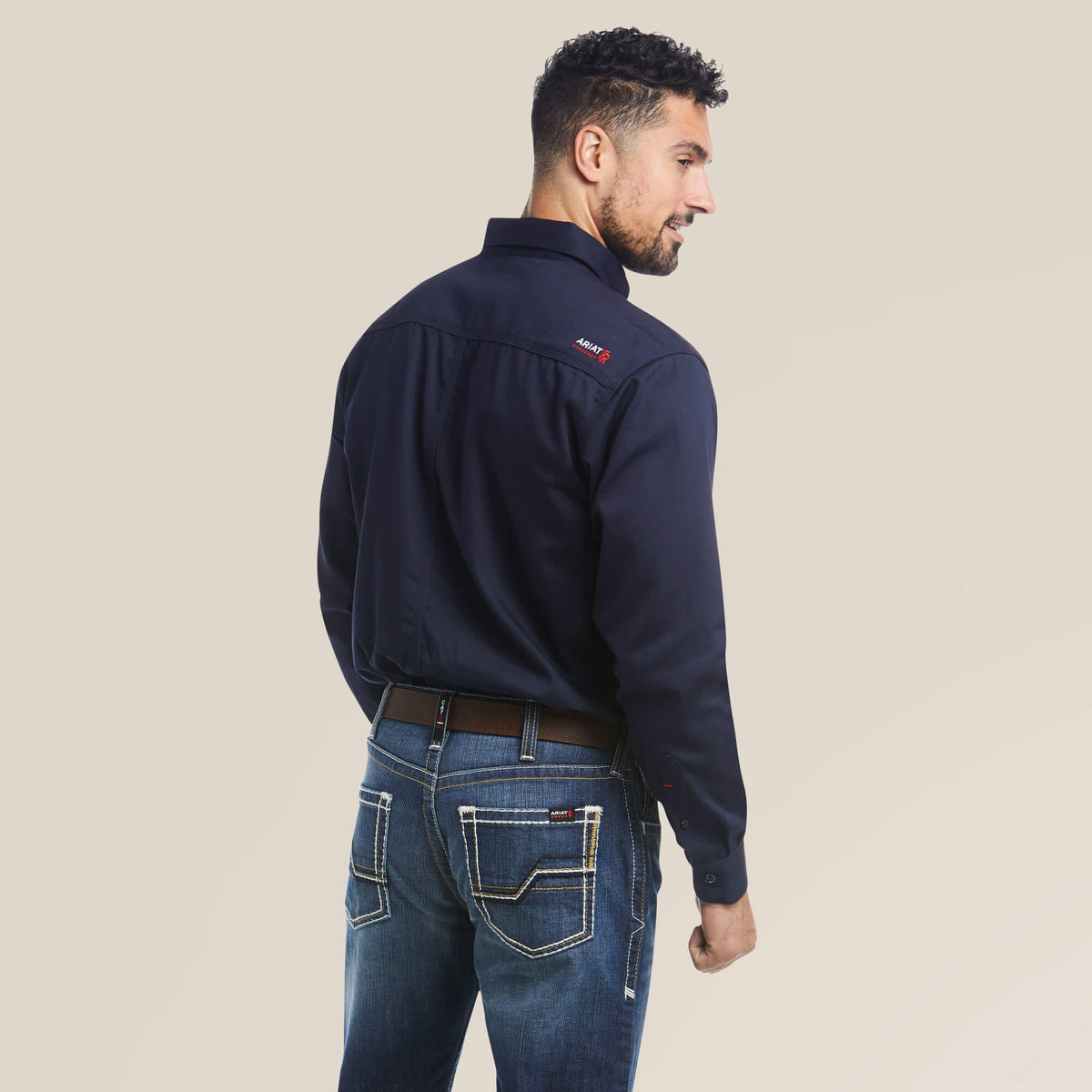Ariat Men's FR Solid Long Sleeve Button-Down Work Shirt Work Shirts Ariat