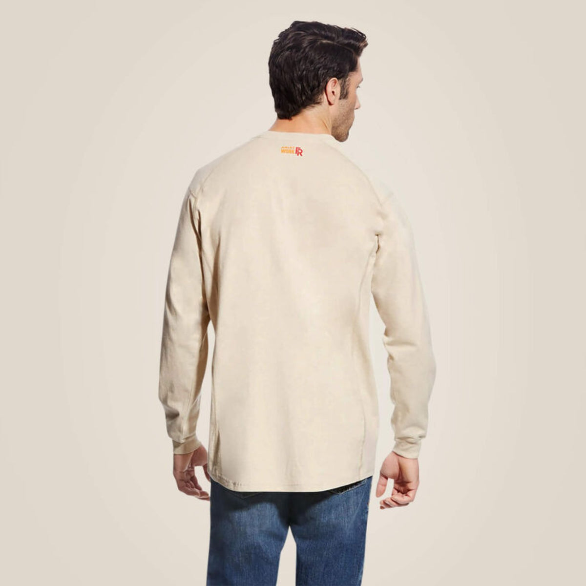 Ariat Men&#39;s FR Chest Pocket Long Sleeve Henley - Work World - Workwear, Work Boots, Safety Gear