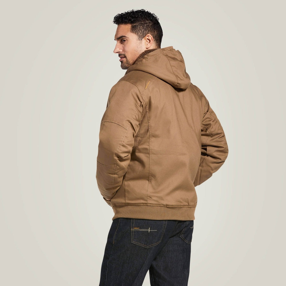 Ariat Men's DuraCanvas Sherpa Lined Hooded Jacket Jackets & Coats Ariat