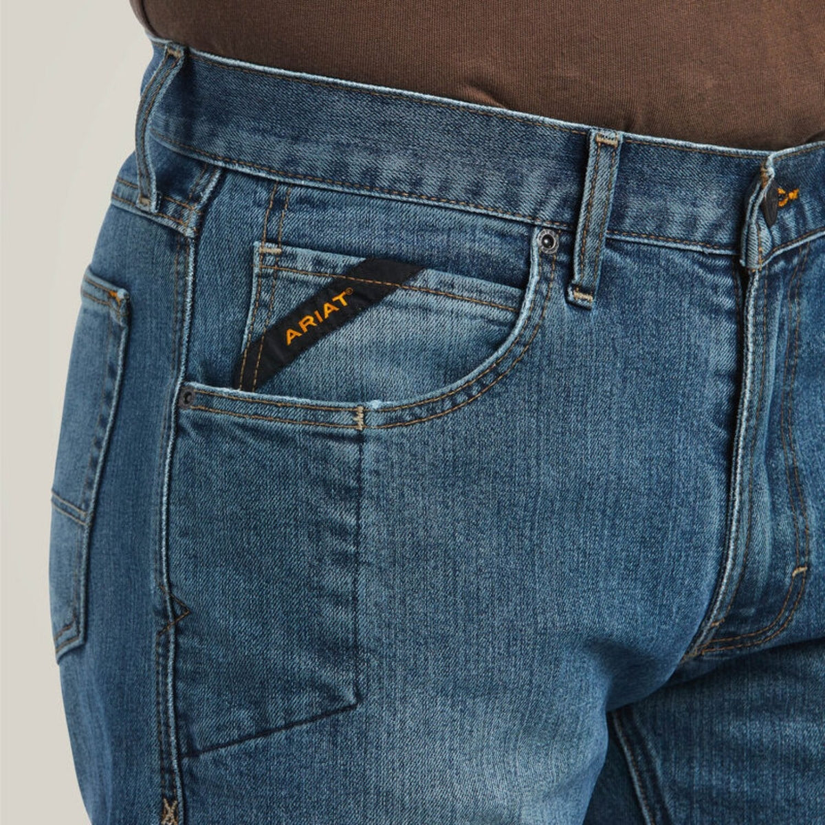 Ariat Men's Rebar M5 Basic Stackable Straight Leg Jean Pants Ariat